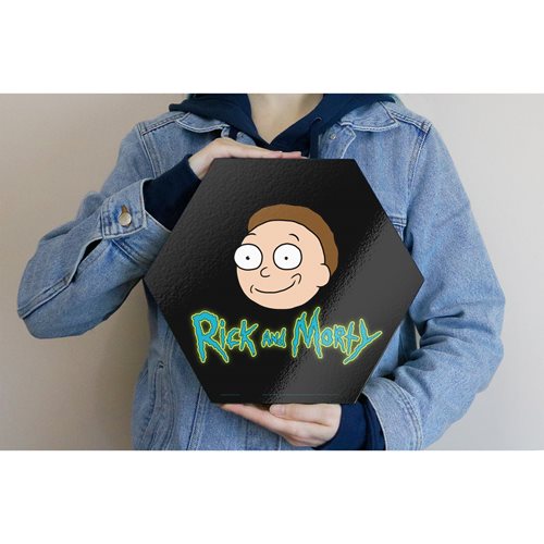 Rick and Morty Morty Knexagon Wood Print