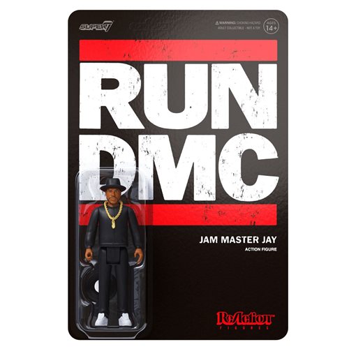 Run DMC Jam Master Jay (All Black) 3 3/4-Inch ReAction Figure