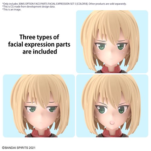 30 Minute Sisters Option Face Parts Facial Expression Set 5 Color B Model Kit