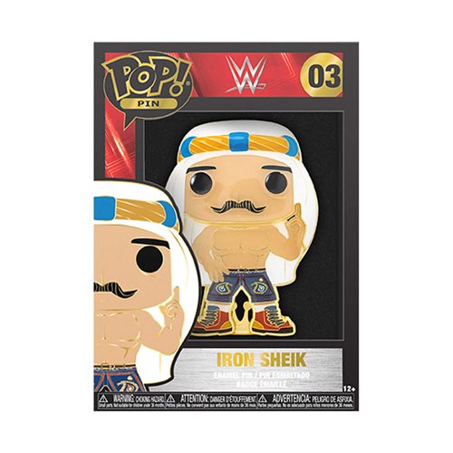 WWE The Iron Sheik Large Enamel Pop! Pin