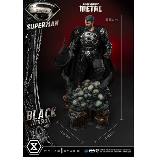 Dark Nights: Metal Superman Black Version Museum Masterline Statue