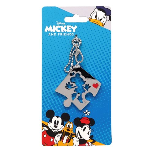 Minnie Mouse Puzzle Pewter Key Chain