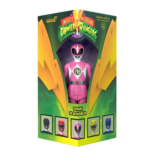 Mighty Morphin Power Rangers Pink Ranger Triangle Box 3 3/4-Inch ReAction Figure - SDCC Exclusive