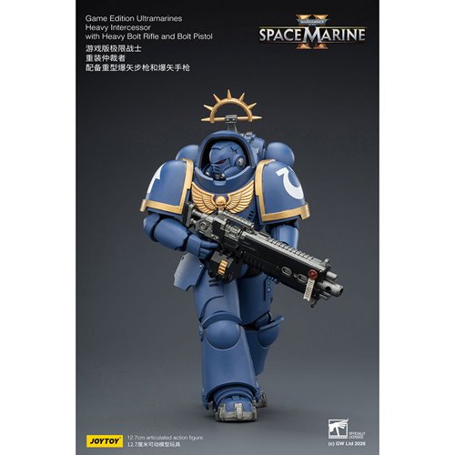 Joy Toy Warhammer 40K Space Marines Game Edition Ultramarines Intercessor Bolt Rifle & Pistol 1:18 S