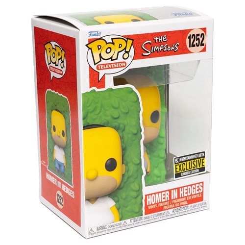 The Simpsons Homer in Hedges Pop! Vinyl Figure - Entertainment Earth Exclusive