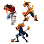 One Piece 3 Brothers of Flame Attack Statue Custom Case