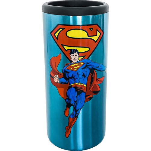 Superman Stainless Steel Slim Can Cooler