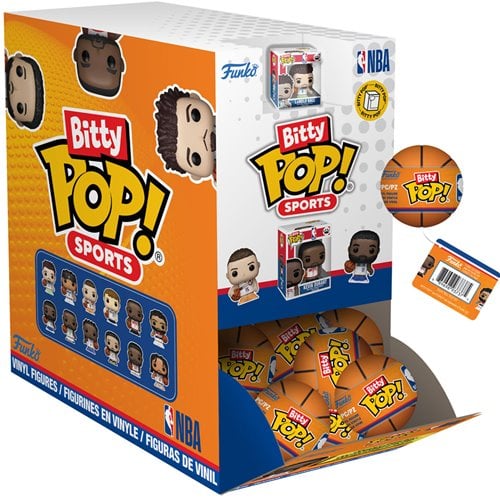 NBA Funko Bitty Pop! Mini-Figure Basketball Singles Display Case of 24