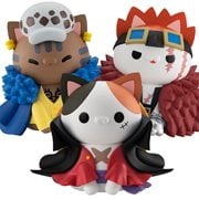 One Piece Monkey D. Luffy, Trafalgar Law, and Eustass Kid Nyanto! The Big One Piece Series Mini-Figure 3-Pack with Gift