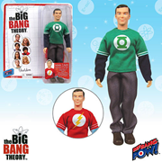 The Big Bang Theory Sheldon with Green Lantern and The Flash T-Shirts 8-Inch Action Figure