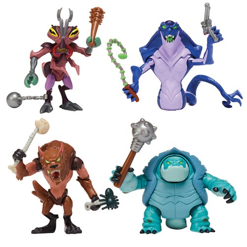 Tales of the Teenage Mutant Ninja Turtles Mutants Antrax Scale Tail Tokka Rahzar Action Figure 4-Pac