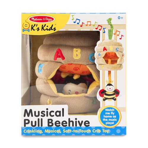 Melissa & Doug Musical Pull Beehive Baby Toy