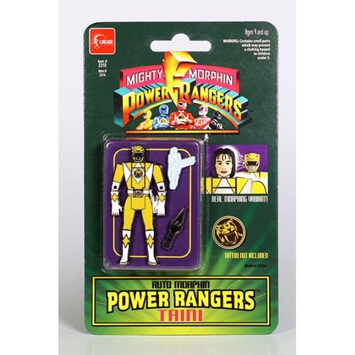 Mighty Morphin Power Rangers Auto Morphin Yellow Ranger Trini Pin