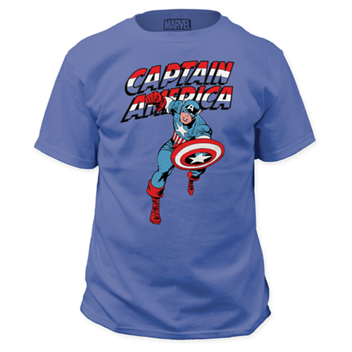 Captain America Retro Style T-Shirt - Entertainment Earth