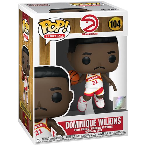 NBA: Legends Dominique Wilkins (Hawks Home) Pop! Vinyl Figure