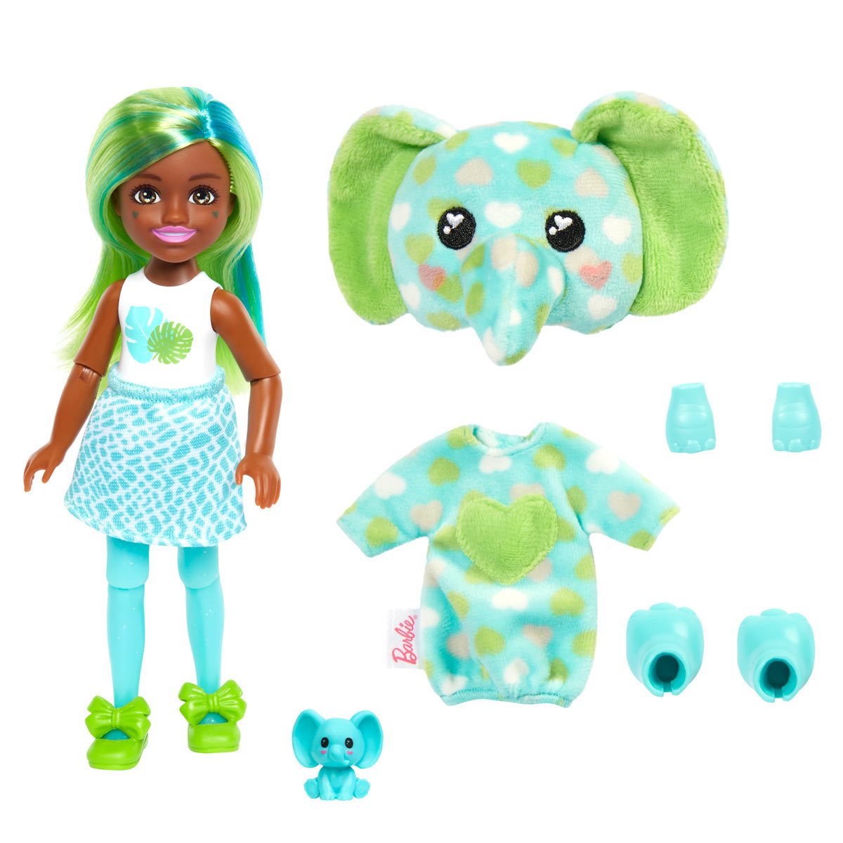 vredig Hoelahoep Toezicht houden Barbie Cutie Reveal Chelsea Jungle Series Elephant Doll