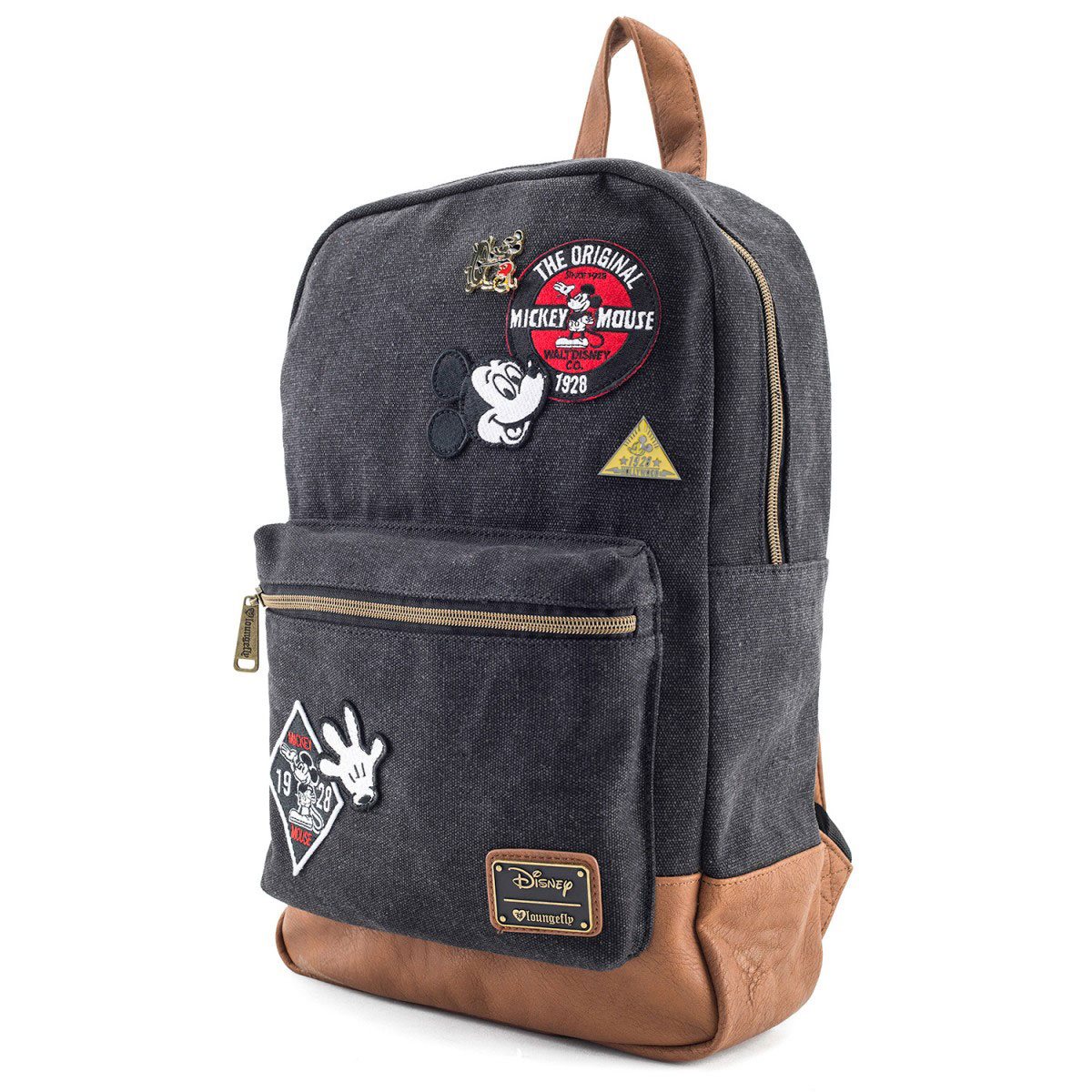 Mickey Mouse Patches Denim Backpack