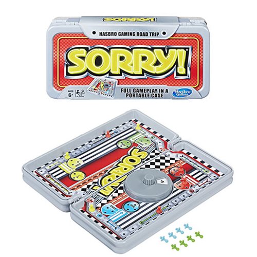 sorry classic hasbro game road trip travel edition