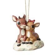 Rudolph the Red-Nosed Reindeer and Clarice by Jim Shore Ornament