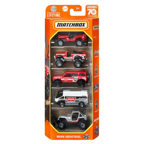 Matchbox Car Collection 5-Pack 2023 Mix 4 Vehicle Case of 12