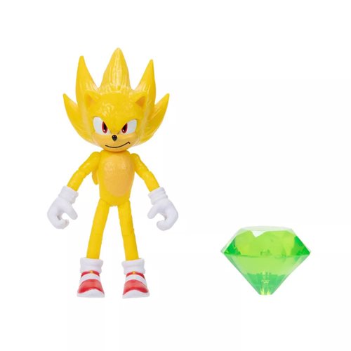 Sonic the Hedgehog 2 Movie 4" Super Sonic Figure , Not Mint