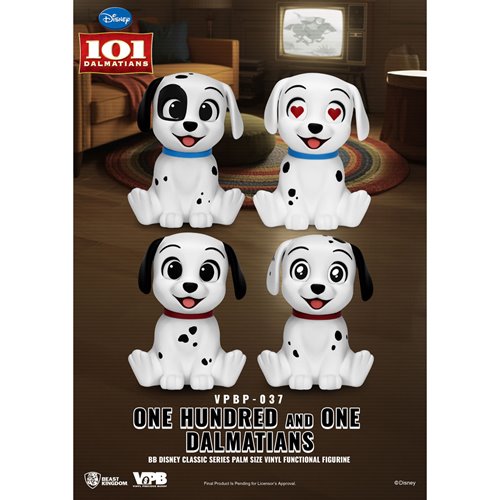 101 Dalmatians VPBP-037 Palm Size Vinyl Functional Piggy Bank Blind Box Set of 4
