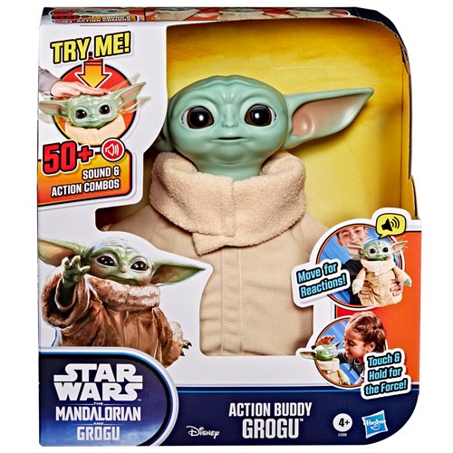 Star Wars The Mandalorian & Grogu Action Buddy Grogu Interactive 10-Inch Action Figure
