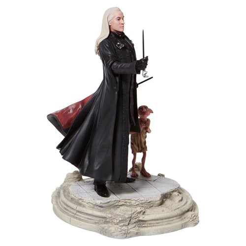 Harry Potter Lucious Malfoy with Dobby Statue