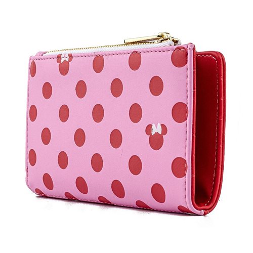 Minnie Mouse Pink Polka Dot Flap Wallet
