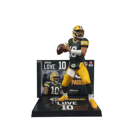 NFL SportsPicks 2024 Wave 1 Green Bay Packers Jordan Love 7-Inch Scale Posed Figure Case of 6