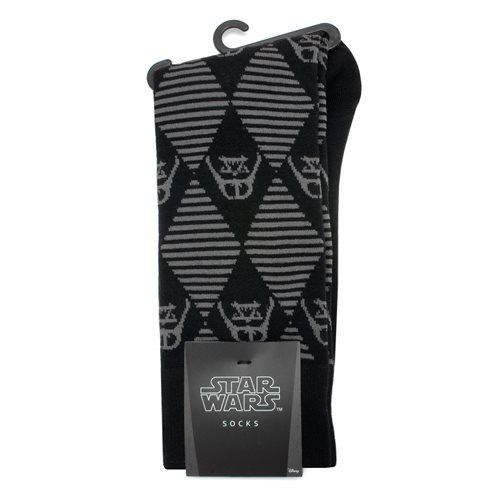 Star Wars Darth Vader Argyle Stripe Black Socks