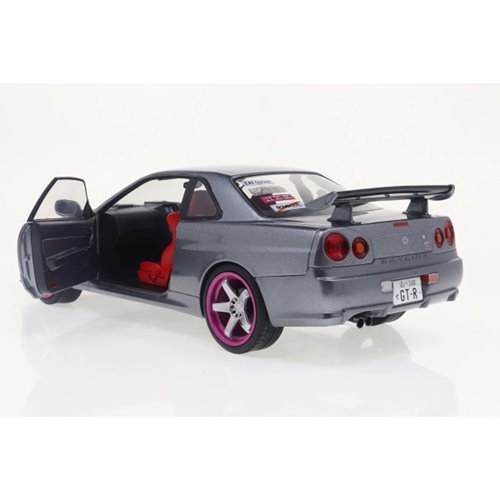 1999 Nissan Skyline GT-R R34 1:18 Scale Die-Cast Metal Vehicle