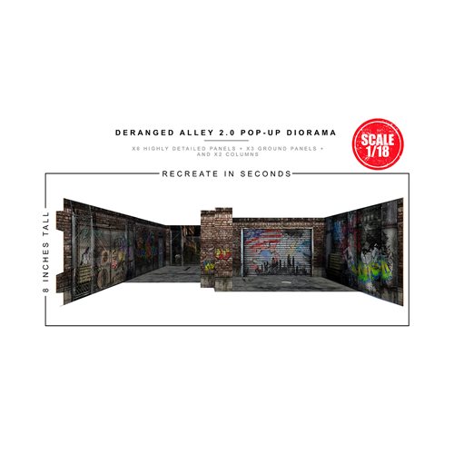 Deranged Alley 2.0 Pop-Up 1:18 Scale Diorama