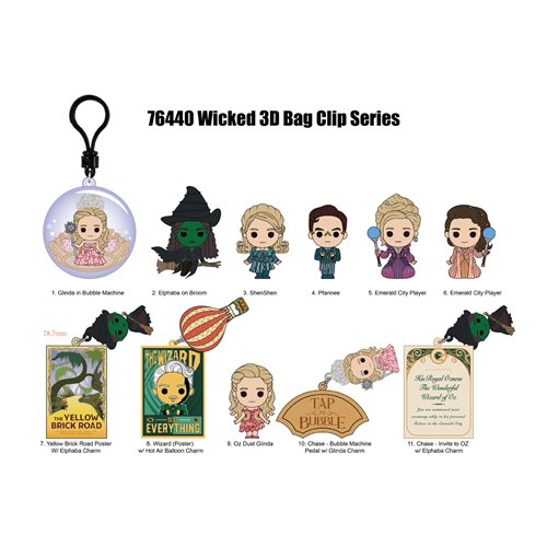 Wicked Series 3 3D Foam Bag Clip Random 6-Pack