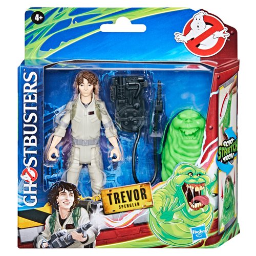 Ghostbusters Frozen Empire Fright Features Trevor Spengler 5-Inch Action Figure with Ecto-Stretch Te