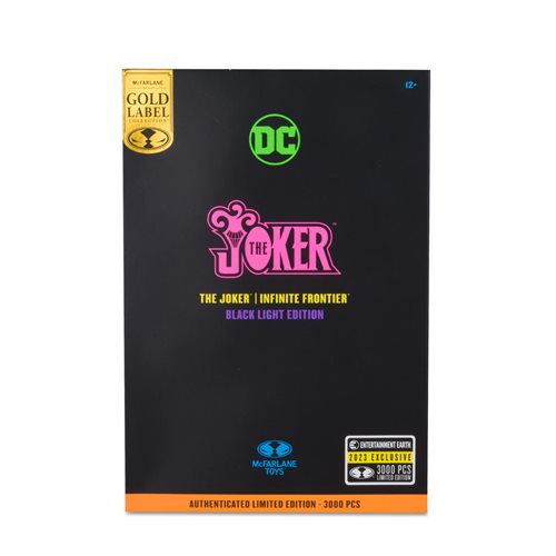 DC Multiverse The Joker Infinite Frontier Black Light Gold Label 7-Inch Action Figure - Entertainmen