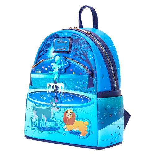 Lady and the Tramp 70th Anniversary Fountain of Love Mini-Backpack