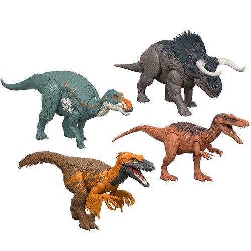 Jurassic World Wild Roar Dinosaur Action Figure Mix A Case of 4