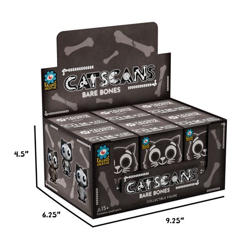 Catscans Series 2 Bare Bones Blind-Box Mini-Figure Case of 6