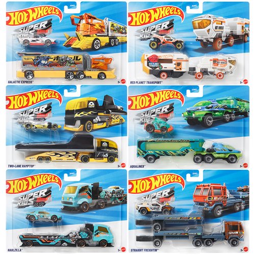 Hot Wheels Super Hauling Rig and Car 2026 Mix 5 Case of 6
