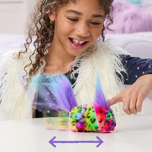 Furby DJ Furblets Rain-Bow-Kat Mini Electronic Plush Toy