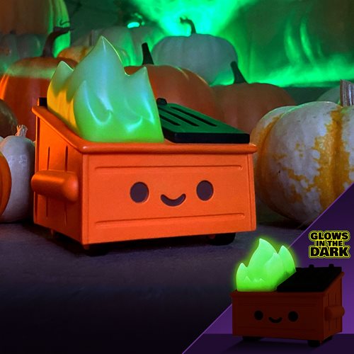 Dumpster Fire Magic Pumpkin Glow-in-the-Dark Vinyl Figure - Entertainment Earth Exclusive
