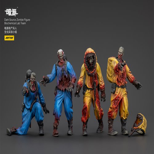 Joy Toy Dark Source Zombie Biochemical Lab 1:25 Scale Action Figure 4-Pack