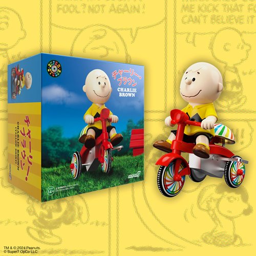 Peanuts Charlie Brown (Yellow Shirt Red Trike) Super Cycles Vinyl Figure