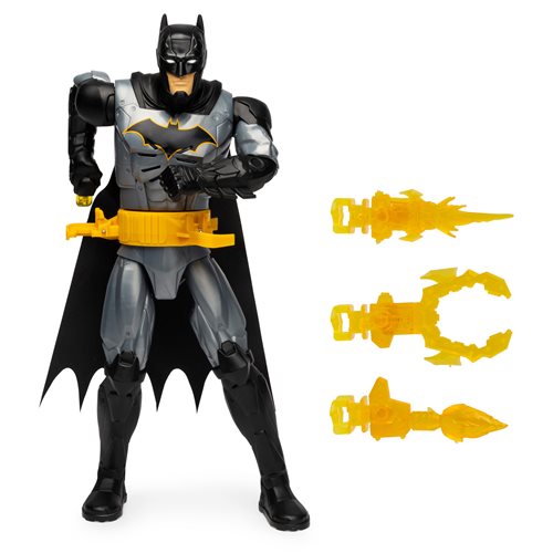 Batman Deluxe 12-Inch Action Figure with Rapid-Change Utility Belt, Lights, and Sounds