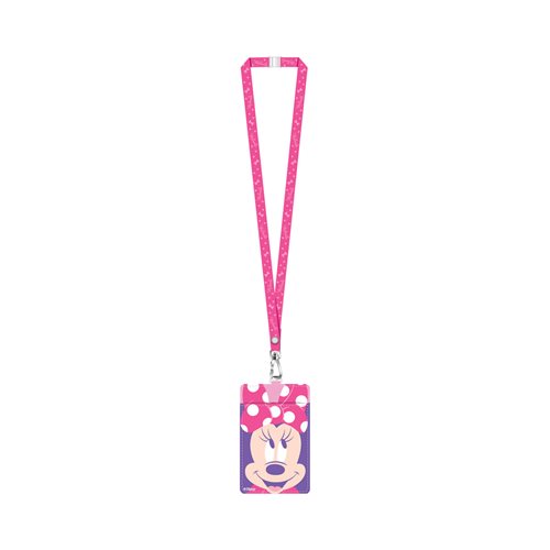 Minnie Mouse Smiling Deluxe Lanyard with Card Holder