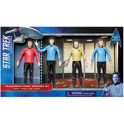 Star Trek: The Original Series Transporter Room 6-Inch Bendable Action Figure Box Set