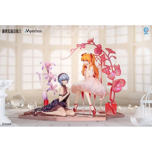 Neon Genesis Evangelion Rei Ayanami and Asuka Shikinami Langley Whisper of Flower Version 1:7 Scale
