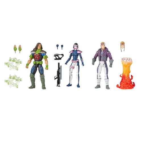 X-Force Marvel Legends Rictor, Domino, and Cannonball 6-Inch Action Figures 3-Pack