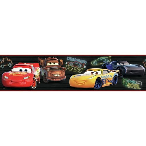 Cars Piston Cup Racing Peel and Stick Wallpaper Border